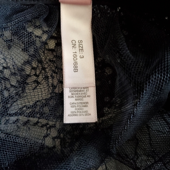 NEW AGENT PROVOCATEUR ELSEY LACE & MESH LINGERIE BLACK SKIRT SIZE 3 AP (MEDIUM) - Picture 15 of 16